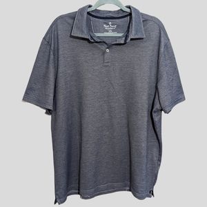 Nat Nast Mens Shirt XXL Polo Gray Blue Luxury Originals Golf Casual Collar